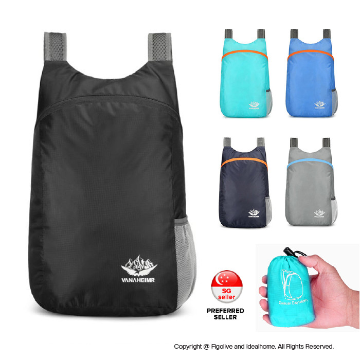 [SG] Ultra Lightweight Water Resistant Packable Foldable Backpack for Shopping Hiking Daypack Camping Outdoor Travel