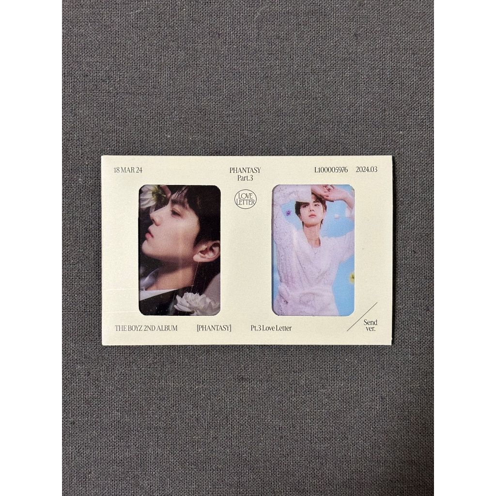 THE BOYZ TBZ PHANTASY Pt.3 Love Letter Official Photocard | Shopee