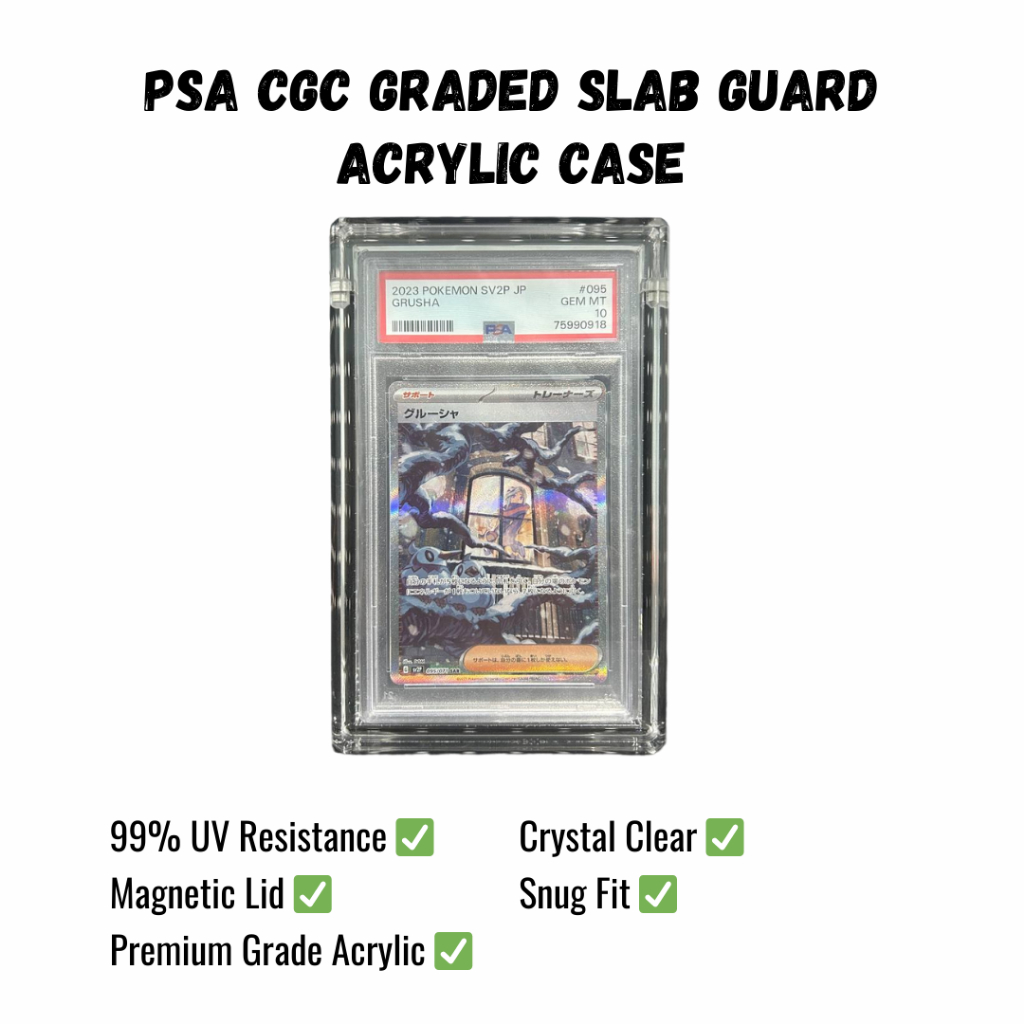 PSA CGC Slab Premium Acrylic Display Case | Shopee Singapore