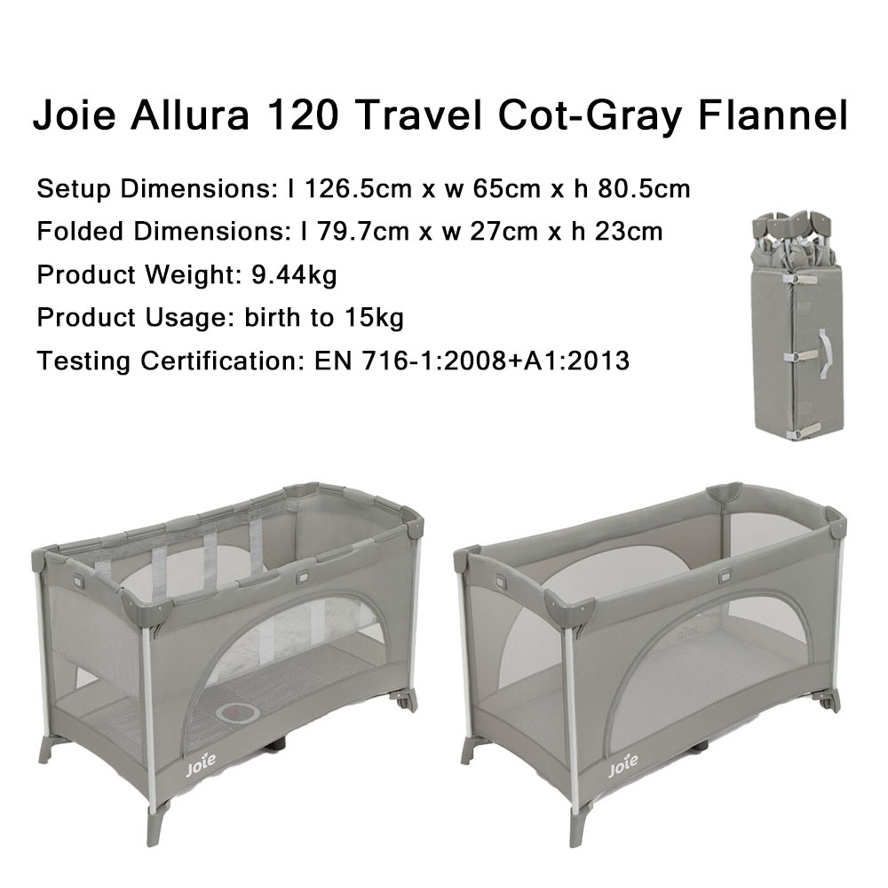 Joie Allura 120 Travel Cot Baby Playpen /Cot Shopee Singapore