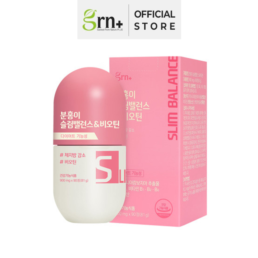 GRN Slim Balance Biotin Pink is Garcinia Diet HCA Fat CUT