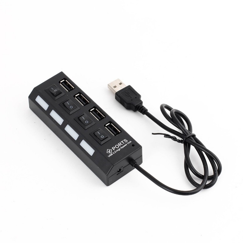 ★SG Ready Stock★4 Port USB Hub Splitter with Individual On/Off LED ...