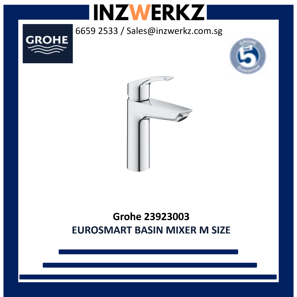 Grohe 23923003 Eurosmart Basin Mixer M size | Shopee Singapore