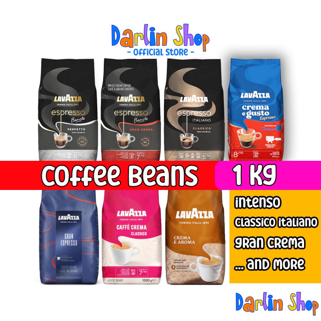 Lavazza Espresso, Italiano / Perfetto / Gran Crema, Coffee Beans, 1KG