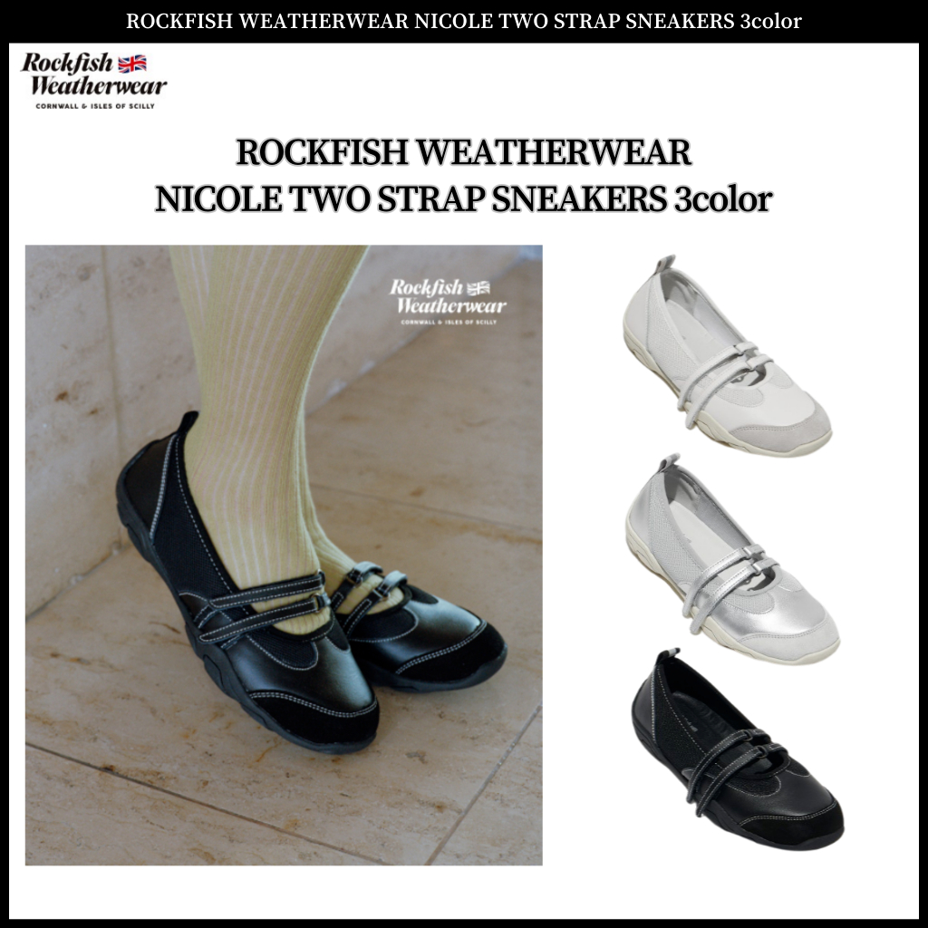 ROCKFISH WEATHERWEAR NICOLE TWO STRAP SNEAKERS 3color | Shopee 