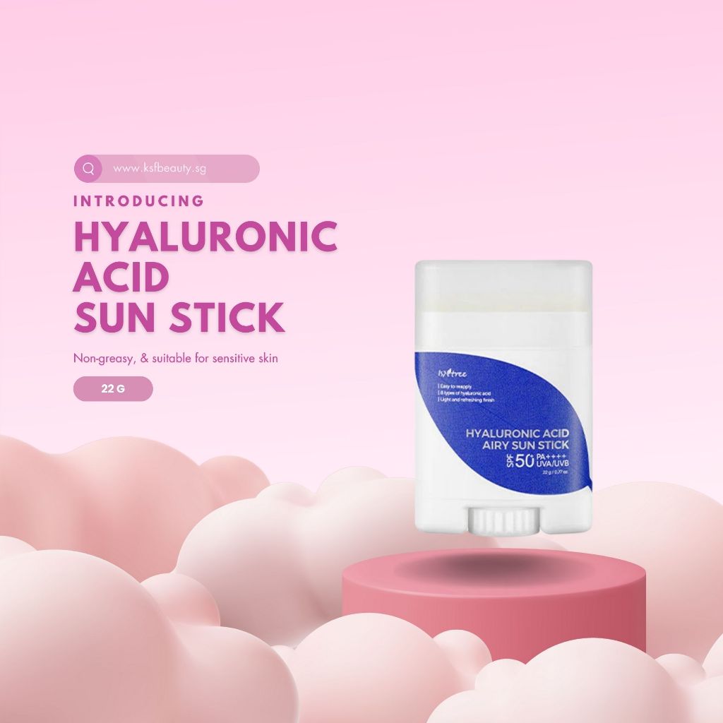 Isntree Skincare Hyaluronic Acid Airy Sun Stick Sunscreen Spf 50 22g