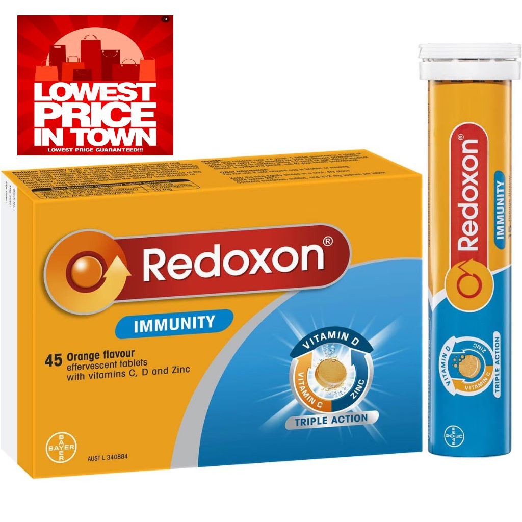 [Exp Aug 2025) REDOXON TRIPLE ACTION VITAMIN C EFFERVESCENT Days TAB