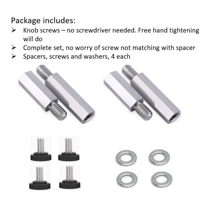 [SG Stock] VESA Spacer and Screw Set For Monitor Arm Mounting | Shopee ...
