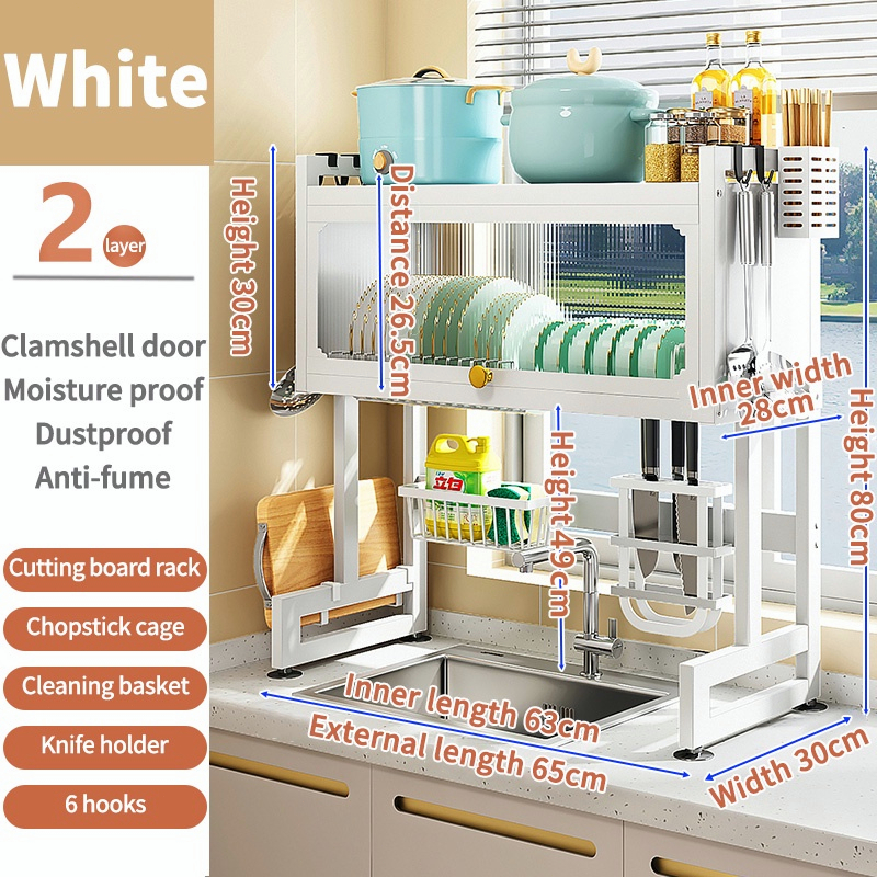 Kitchen Rack Sink Dish Rack Dish Drainer Rack Plate Drain Rack Kitchen ...
