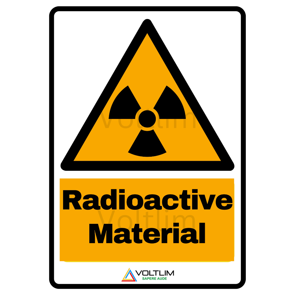 Radioactive Symbol Label Sticker (Various texts) | Shopee Singapore