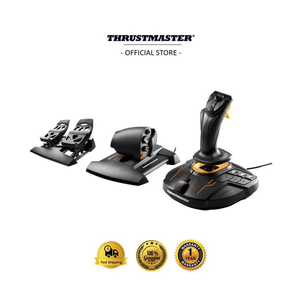 Thrustmaster T.16000M FCS FLIGHT PACK: Joystick, Throttle and Rudder ...