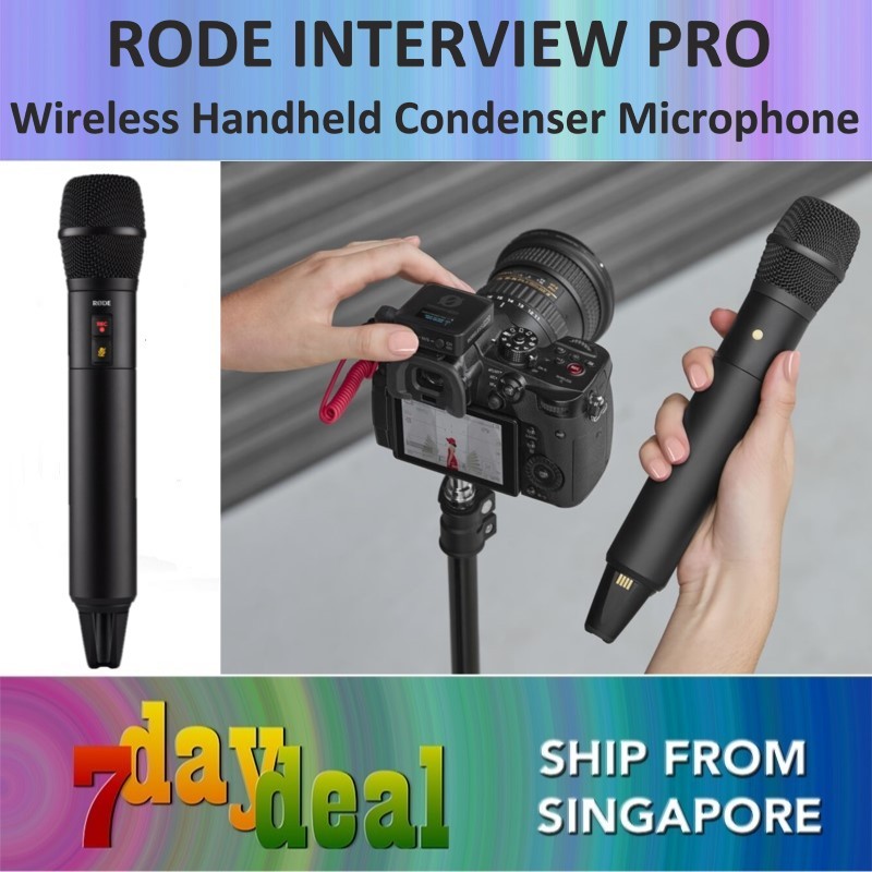 RODE Interview PRO Wireless Handheld Microphone (2.4GHz) | Shopee Singapore