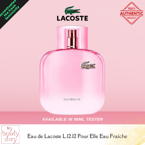 Lacoste Eau De Lacoste L 1212 Elle Eau Fraiche Pour Femme EDT 90ml Tester