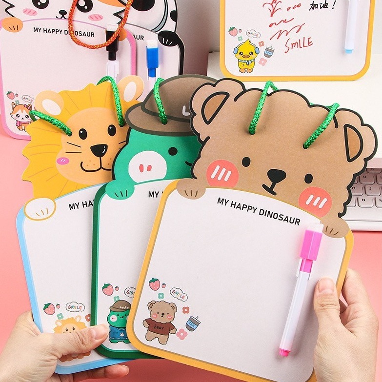 Children's Cute Erasable Whiteboard Creative Mini Learning Writing ...