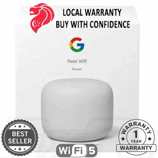 Google Nest Wifi - AC2200 - Mesh WiFi System - outlets Wifi Router - 2200 Sq Ft Covera