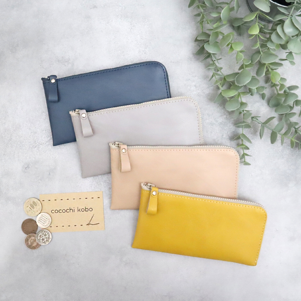 cocochikobo]L-shaped, Long wallet [Spring24 color] made of