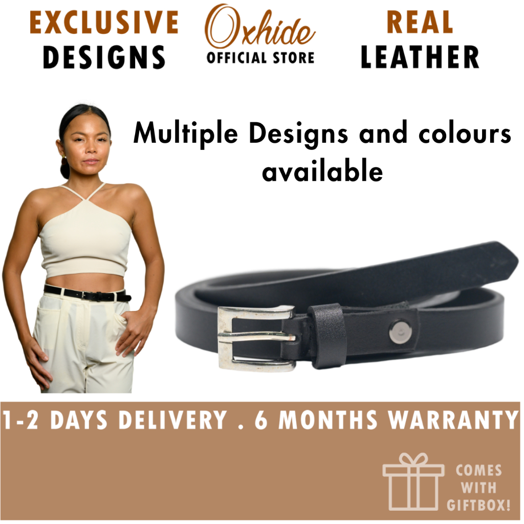 Belt Women Plus Size Available Women belt in Full Grain Leather Ladies Leather Belt in BROWN BLACK HPOX Shopee Singapore