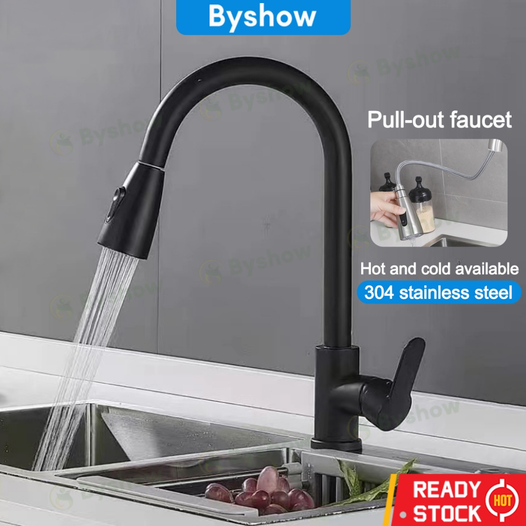 【Byshow】304 stainless steel Kitchen Basin Sink Faucet Kitchen Tap ...