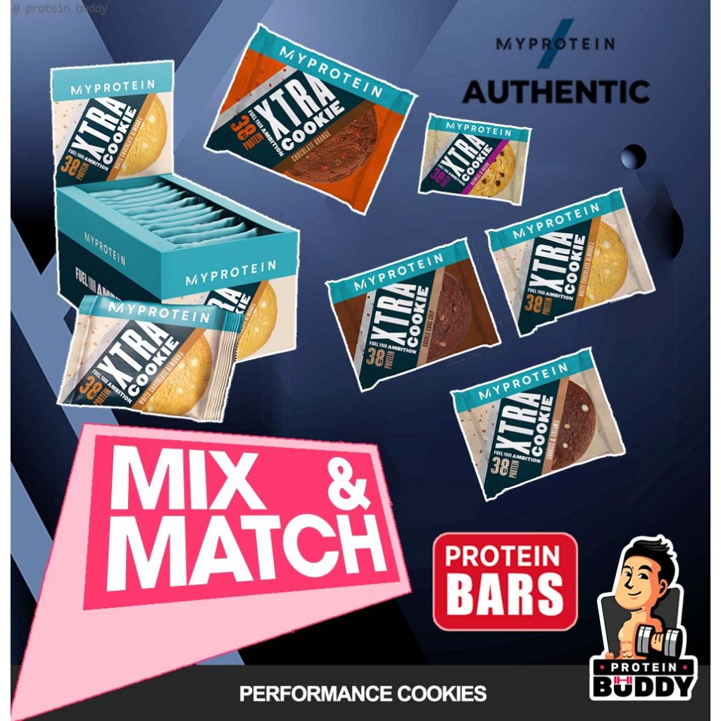 Myprotein XTRA Performance Protein Cookies MIX AND MATCH (1 Piece per ...