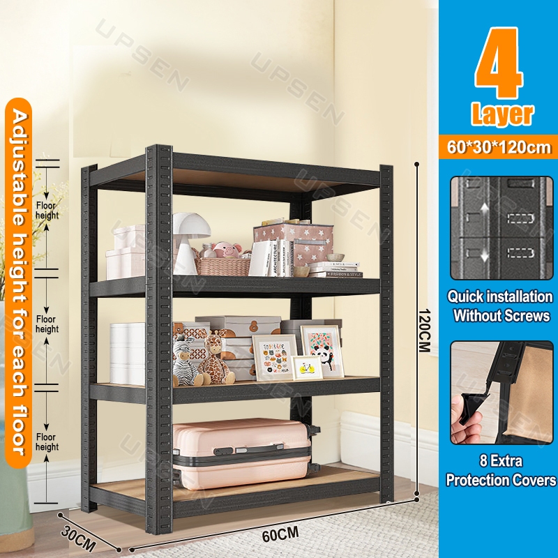 Boltless Rack Metal Rack Adjustable Home Kitchen Store Storage Rack ...