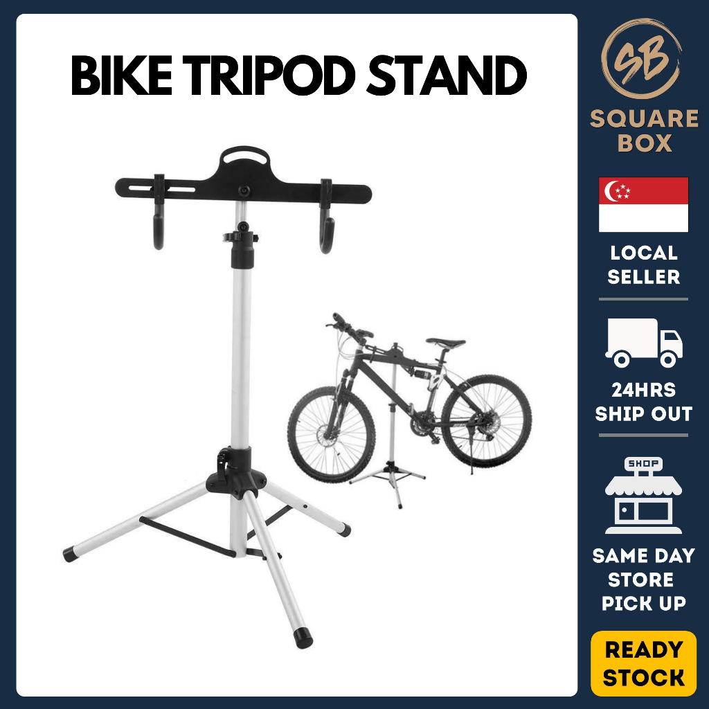 Bike tripod stand deals