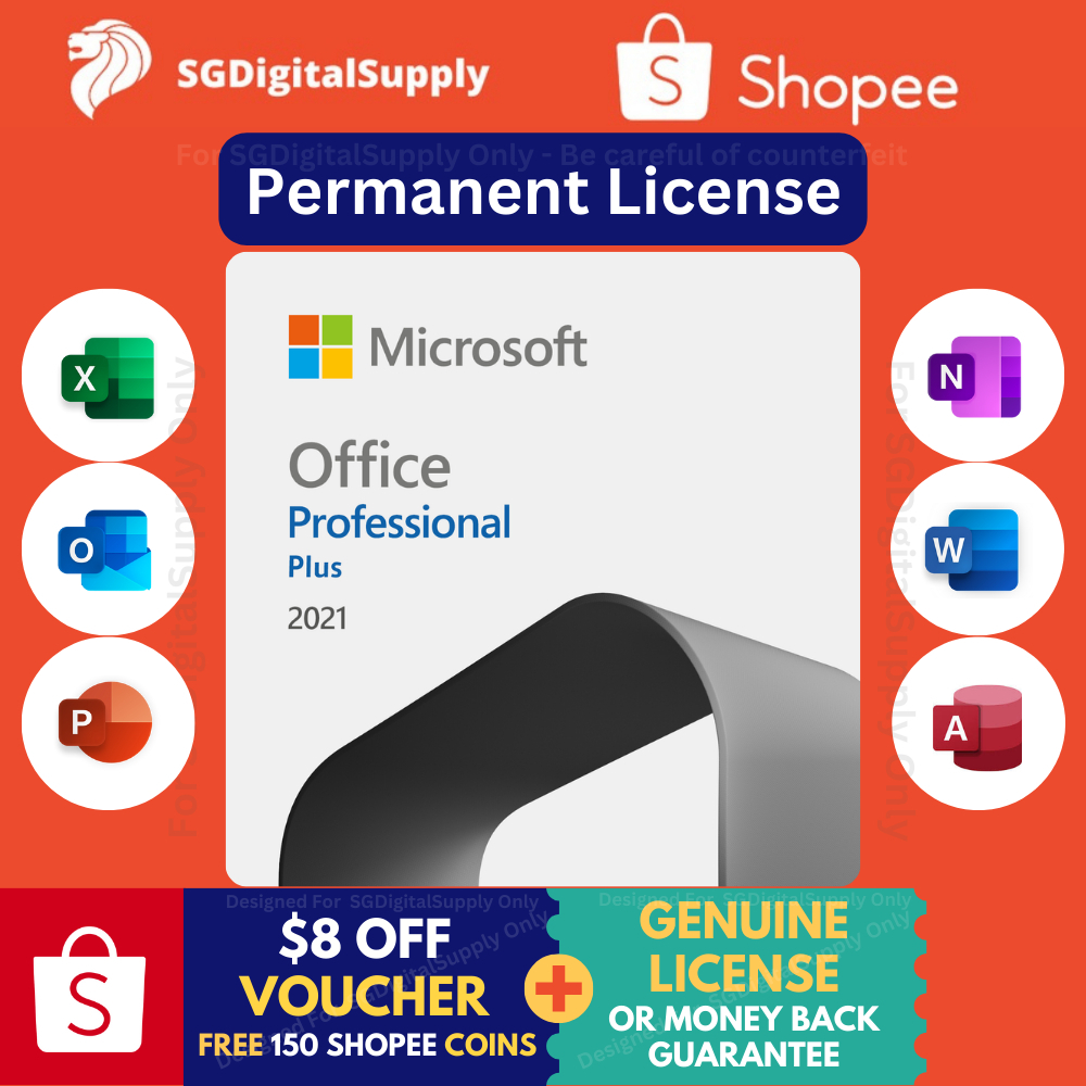 Microsoft Office Pro Plus 2021 License - Windows 10/11 Only - (Fast ...