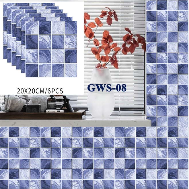 Peel and Stick Tile Waterproof Backsplash for Kitchen Pattern Plaid ...