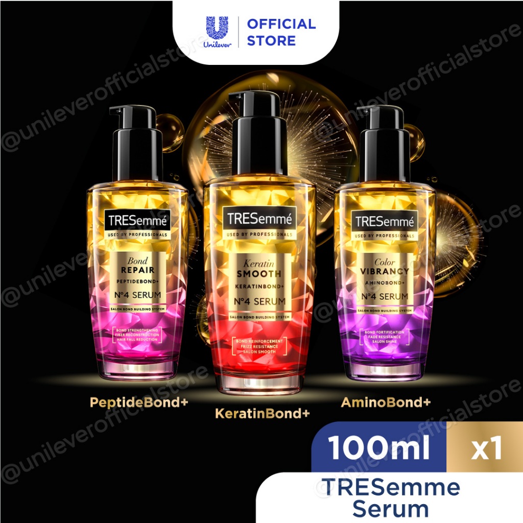 Tresemme Hair Serum Oil 100ml (Keratin Smooth/ Color Vibrancy/ Bond ...