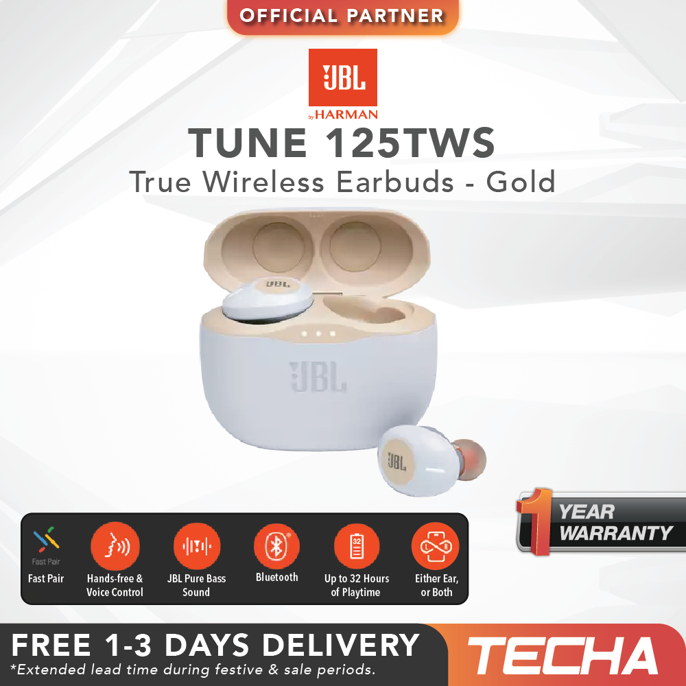 FAST SHIP JBL Tune 125TWS True Wireless Earbuds Shopee Singapore