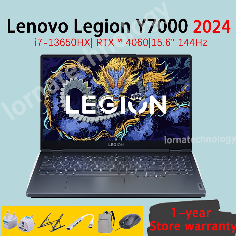 Lenovo Legion Y7000 2024 Lenovo Gaming Laptop i713650HX/RTX 4060 15.6