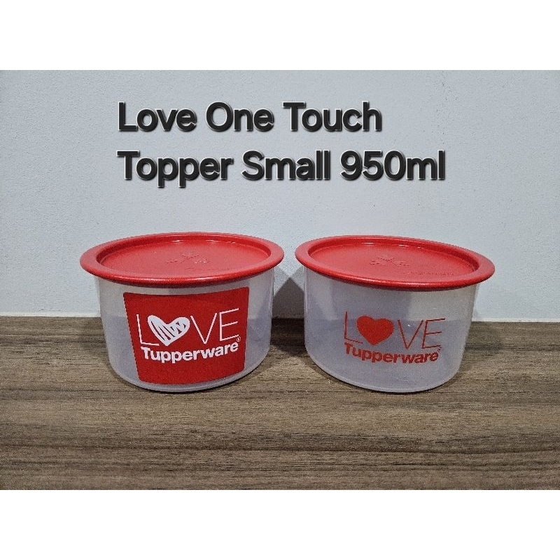 Tupperware Love One Touch Topper Small 950ml (2) Retail Price S$31.80 ...