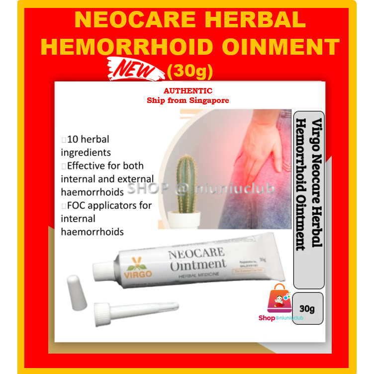Hemorrhoid Ointment Cream Herbal Neocare 30g relieve itch pain