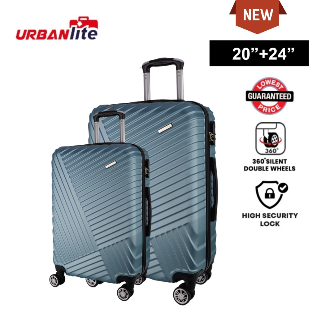 New Launch URBANlite Novus 2 IN 1 20 24 Bundle Set 360 Spinner 8 Wheels ABS Hard Case Luggage ULH 24905 Shopee Singapore