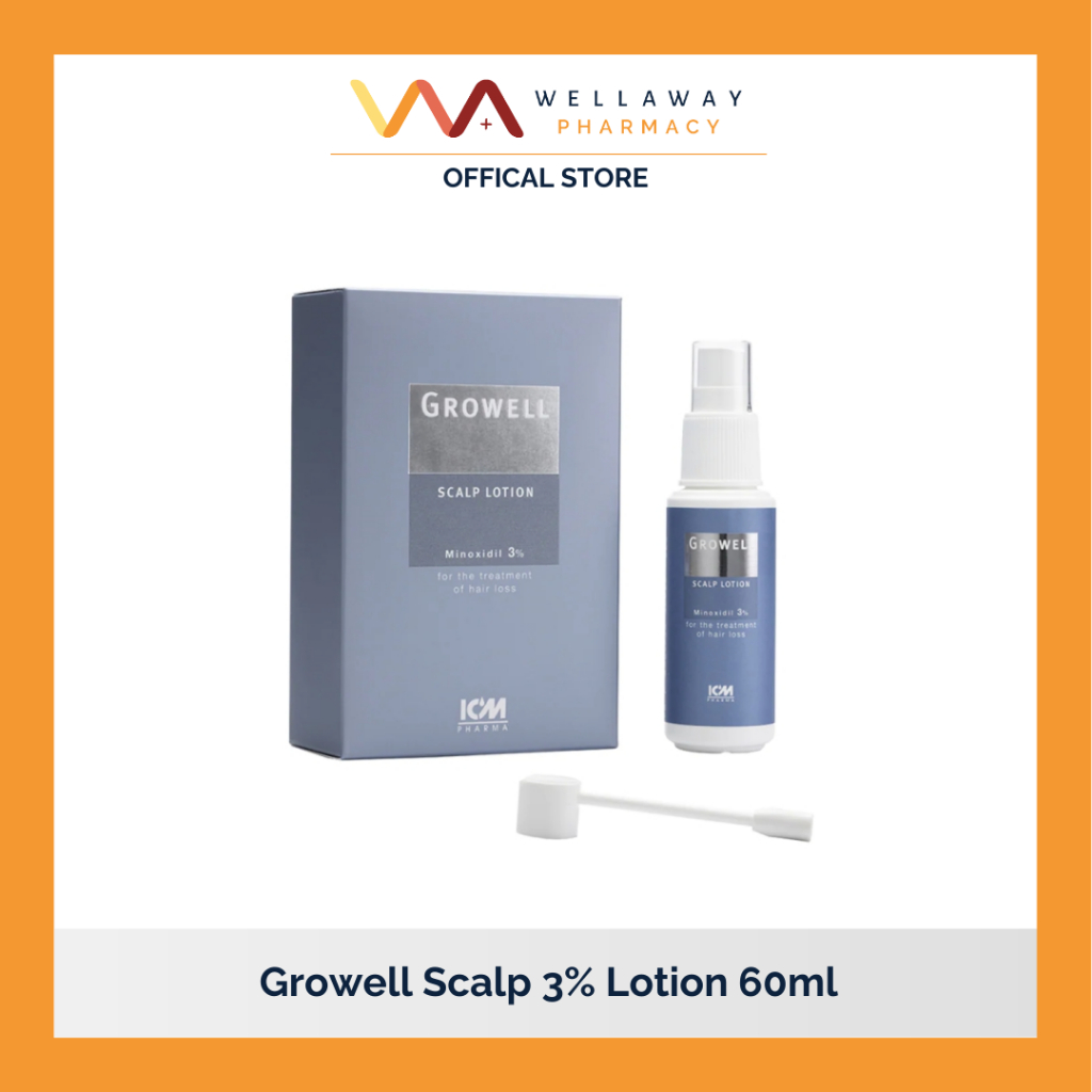 Growell Scalp 3 Lotion 60ml Hair Thinning Hair Loss Shopee Singapore