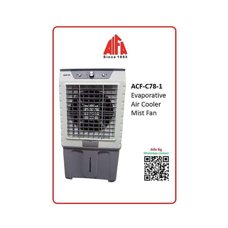Aifa ACFC782 Powerful Evaporative Air Cooler Portable Cooling Mist
