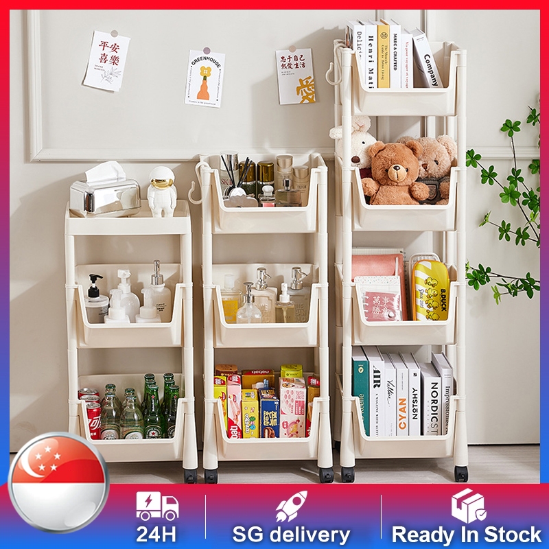 ⚡SG Next Day Delivery⚡1-5 Layer Storage Rack/Kitchen Shelves/Snack ...