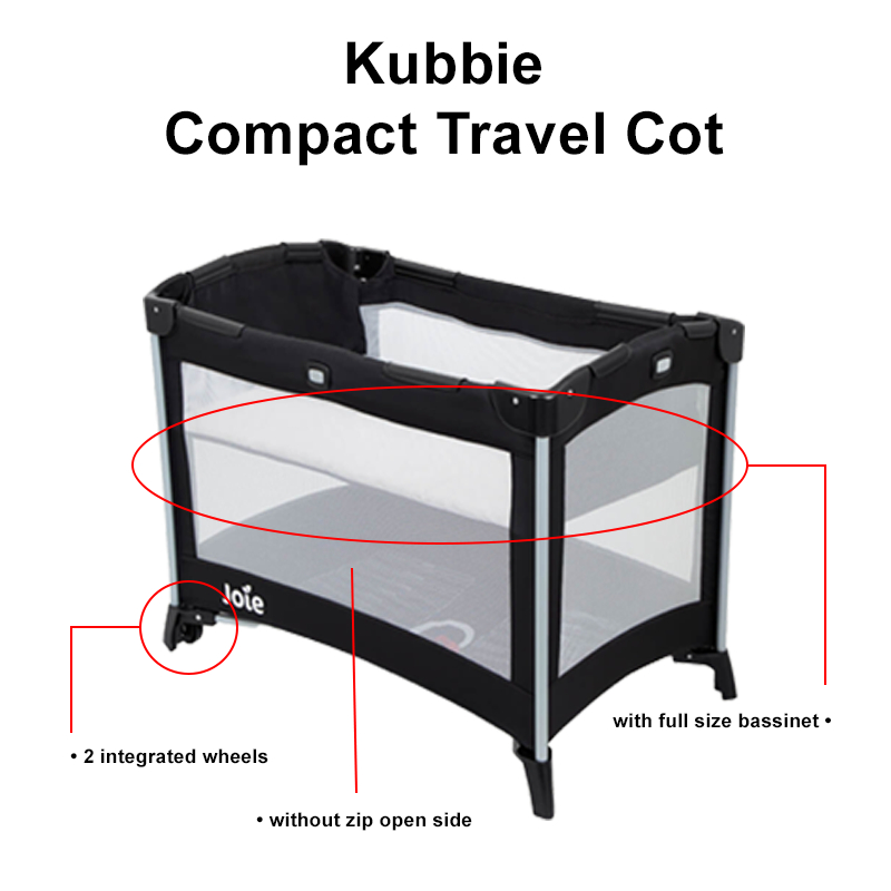 Joie Kubbie Sleep Bedside Travel Cot Shopee Singapore