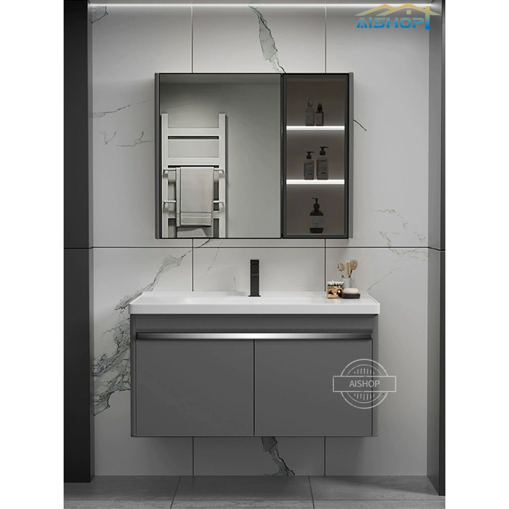 [SG Stock]Stainless Steel Bathroom Vanity Set With Smart Mirror