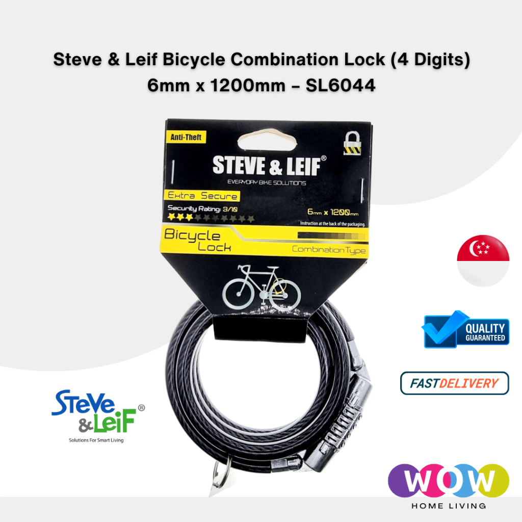Steve Leif Combination Lock 6mm 1200mm SL 6044