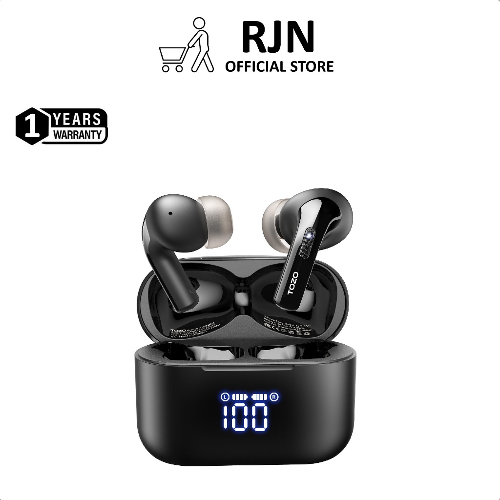 Tozo tonal pods tws earbuds with ipx8 waterproof and long battery life 1 year official warranty Shopee Singapore