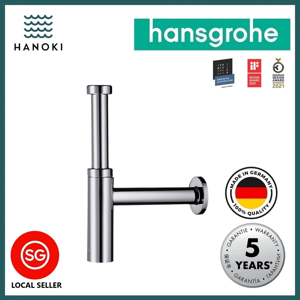 hansgrohe Design Trap Flowstar S Siphon for Wash Basins in Chrome ...