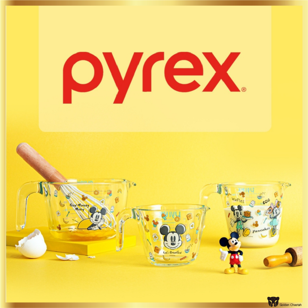 Pyrex Good Morning Mickey Mouse Heat Resistant Glass Measuring Cup ...