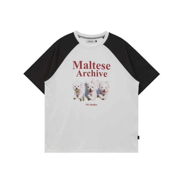 WAIKEI Maltese Archive Raglan Short Sleeve T-Shirt 6Color