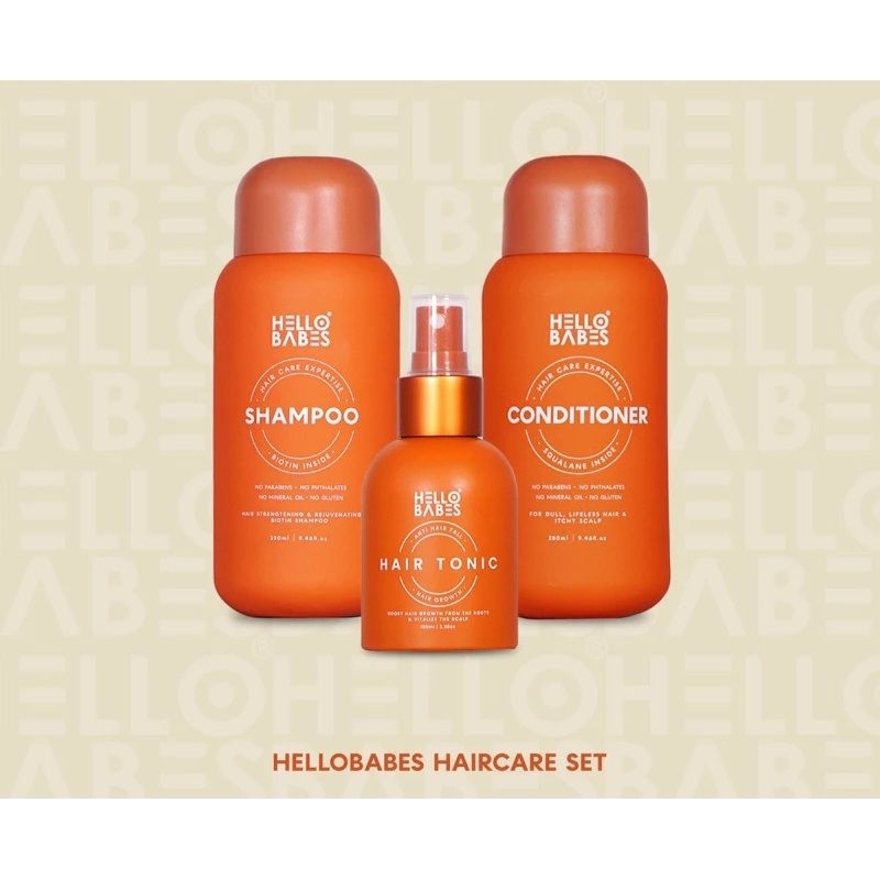HELLO BABES HAIR SHAMPOO CONDITIONER HAIR TONIC 100ML | Shopee Singapore