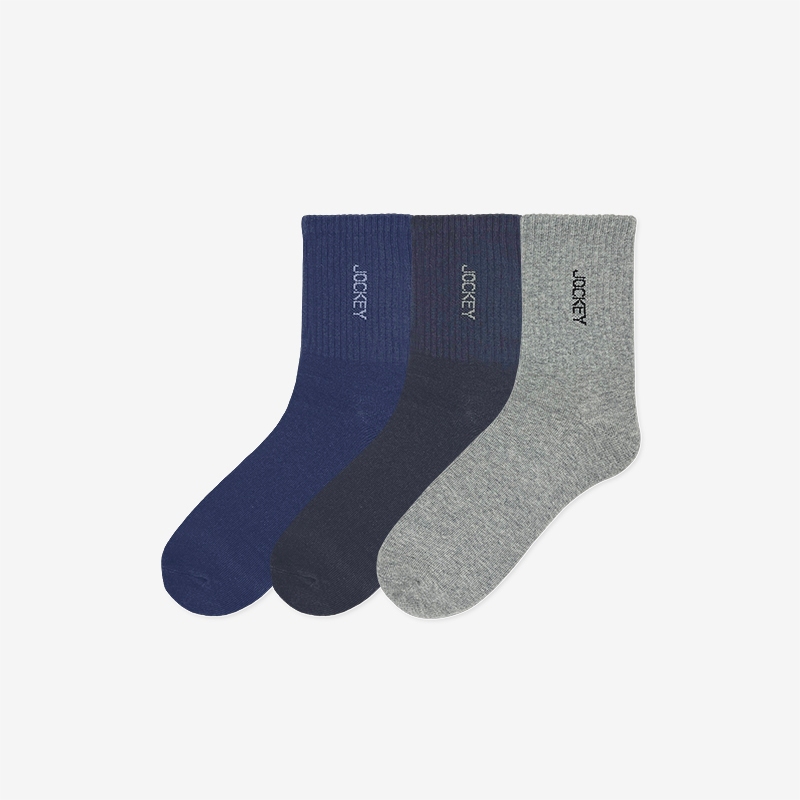 Jockey 3prs Cotton Elastane Quarter Length Socks JMS639261 Shopee Singapore