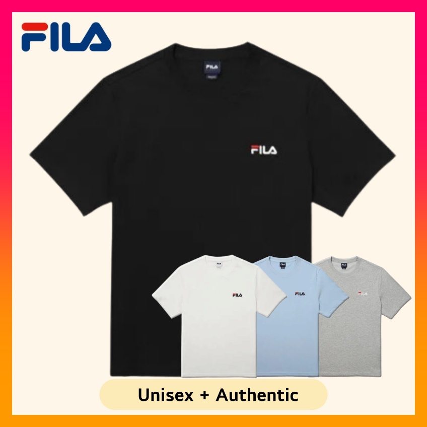 FILA Small Linear Logo T Shirt (2024New) | Shopee Singapore