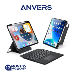 Anvers 2024 Keyboard Case for iPad Air 6 10.9"/12.9", Pro 13" (2024),iPad 7/8/9/10th, Air 3/4/5, Pro 11/12.9"(2018-2022)