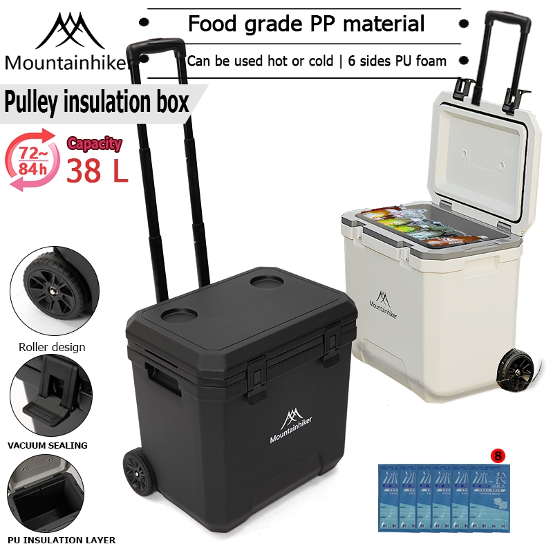 MOUNTAINHIKER 38L Outdoor Camping Portable Cooler Ice Box Camping
