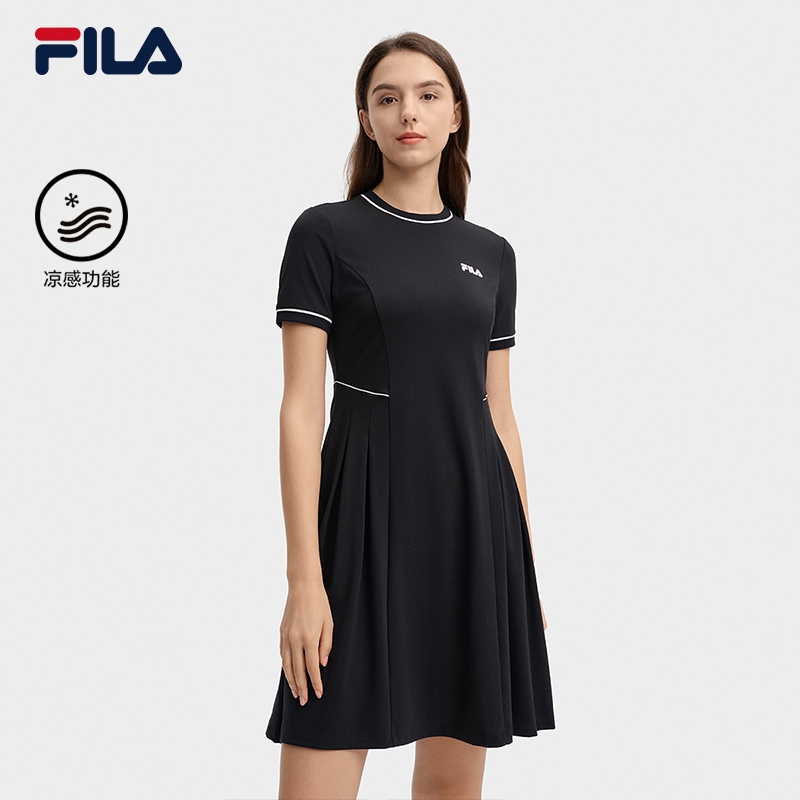 FILA CORE LIFESTYLE HERITAGE Women Dress Black Shopee Singapore