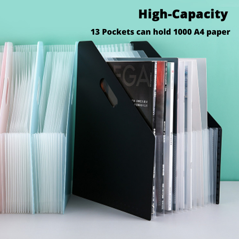 {SG} Accordion File Folder File A4 File Folder Document Storage Bag 13 ...